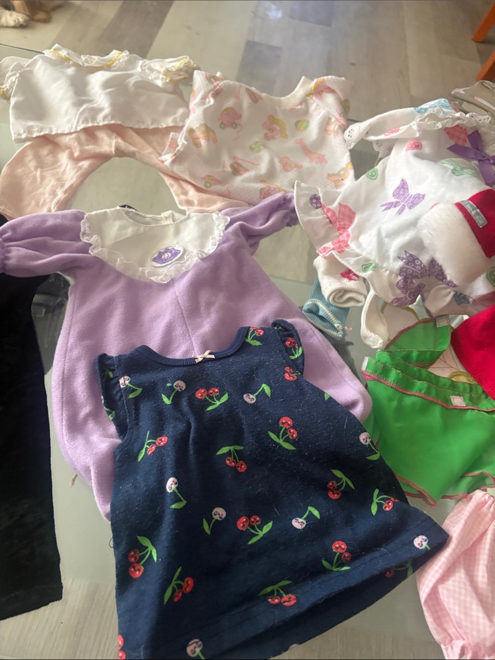Lot of Assorted Baby Doll Clothes
